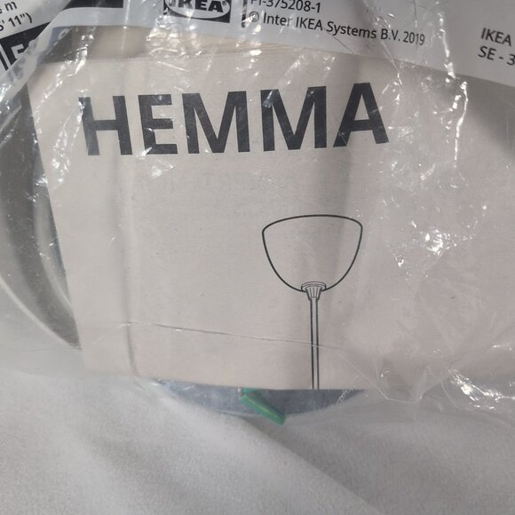 IKEA HEMMA Hanging Cord Set White 1.8m 5'11" 503.865.80 NEW Light Lamp White - Picture 4 of 9